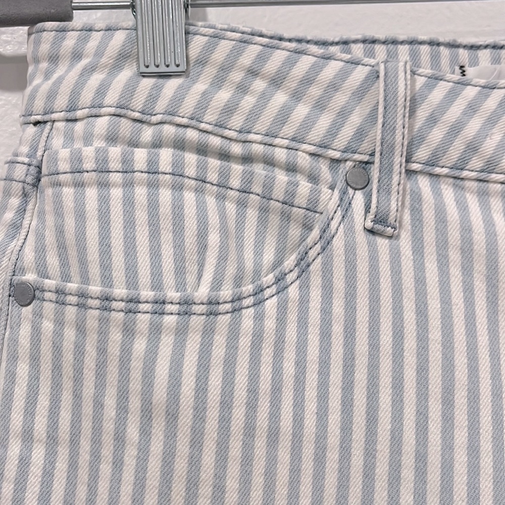 Articles of Society Rene Striped Straight Leg Crop Jeans, Size 29, NWT - Picture 6 of 13